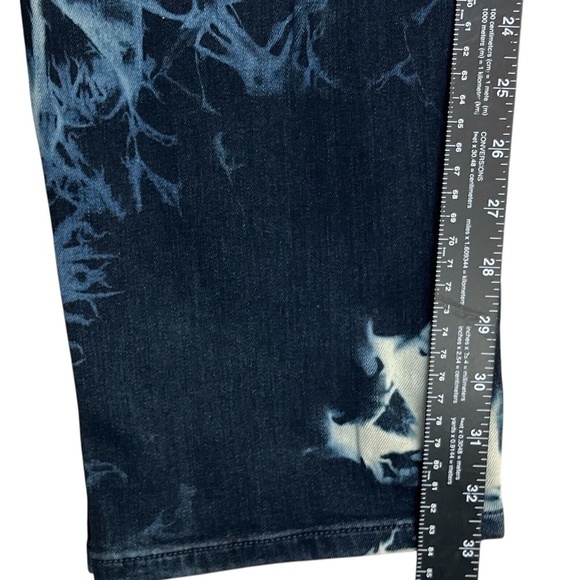 Paige Jeans Transcend Lennox Unique Tie Dye Pattern Whiskering Dark Blue Men 38 - Picture 14 of 14